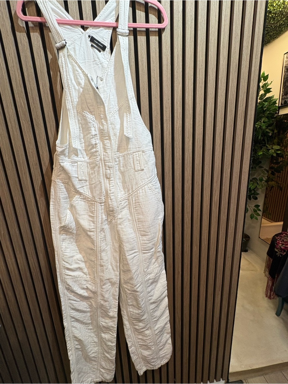 Isabel Marant White Cotton Overalls